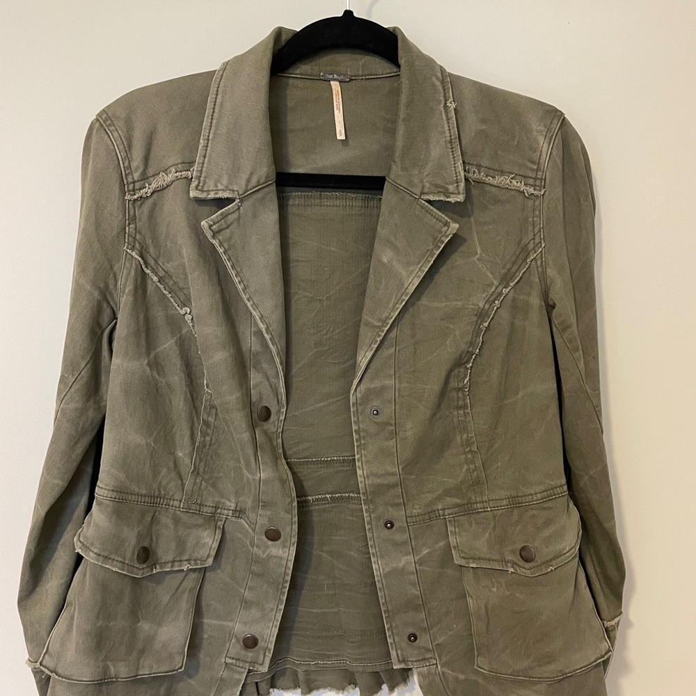 Free People Distressed Jacket